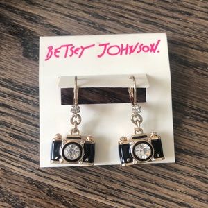 Betsey Johnson Camera Dangle Earrings